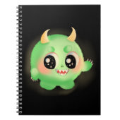 Fuzzy Friendly Monster Kreatur Notizblock (Vorderseite)