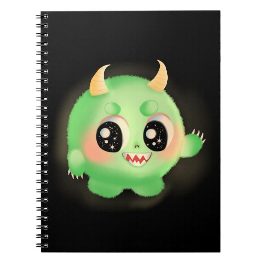 Fuzzy Friendly Monster Kreatur Notizblock (Vorderseite)