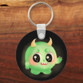 Fuzzy Friendly Monster Kreatur Schlüsselanhänger (Rückseite)
