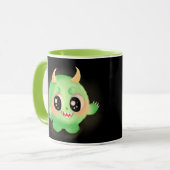 Fuzzy Friendly Monster Kreatur Tasse (Vorderseite Links)
