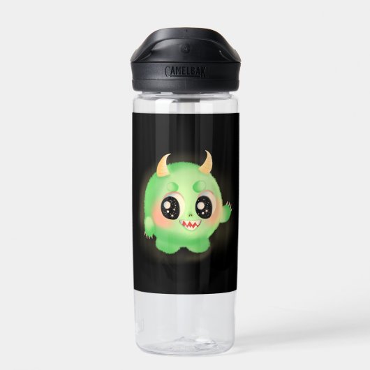 Fuzzy Friendly Monster Kreatur Trinkflasche (Rückseite)