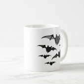 Fuzzy Gray Bats Kaffeetasse (VorderseiteRechts)