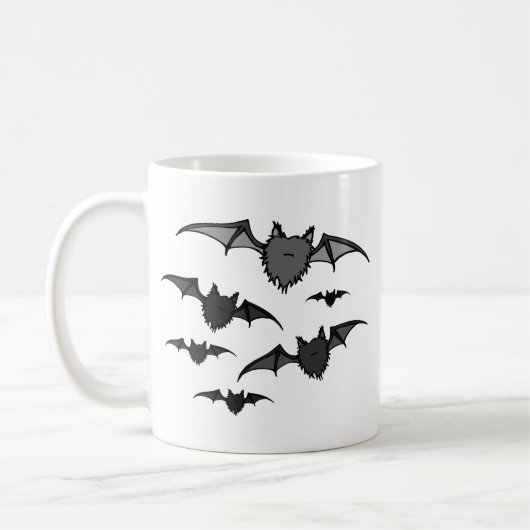 Fuzzy Gray Bats Kaffeetasse (Links)