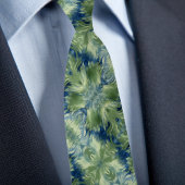 Fuzzy Greenon Denim  Diagonal Pattern Krawatte