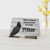 Fuzzy Headed Bird Karte (Gelbe Blume)