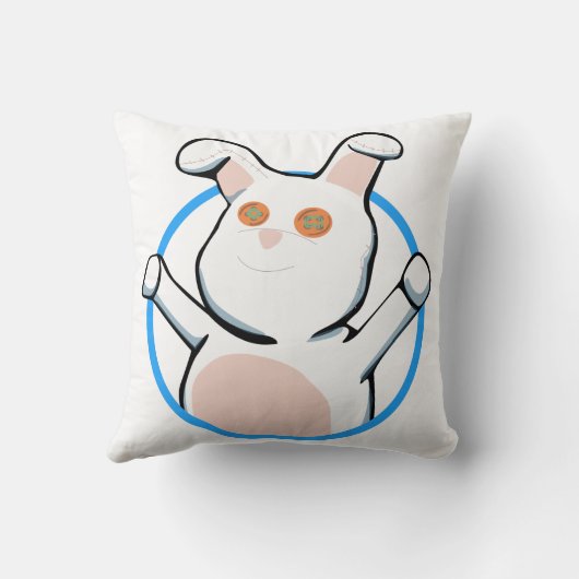 Fuzzy Hintern - Absturz hier Kissen (Rückseite)