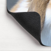 Fuzzy Holland Mini Zwarf Lop Bunny Rabbit Mousepad (Ecke)