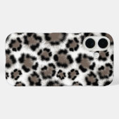 Fuzzy Leopard Druck – Wild Chic Handyhülle Case-Mate iPhone Hülle (Rückseite (Horizontal))