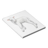 Fuzzy Little Lamb Notepad Notizblock (angewinkelt)