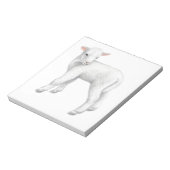 Fuzzy Little Lamb Notepad Notizblock (Rotiert)
