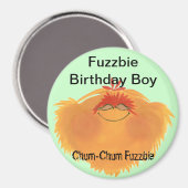 Fuzzy Monster Cartoon Character Magnet (Vorderseite/Rückseite)