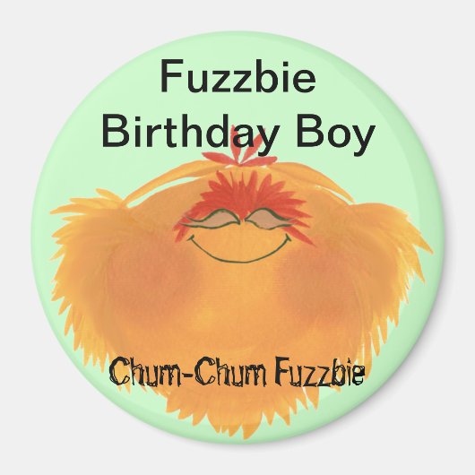 Fuzzy Monster Cartoon Character Magnet (Vorne)