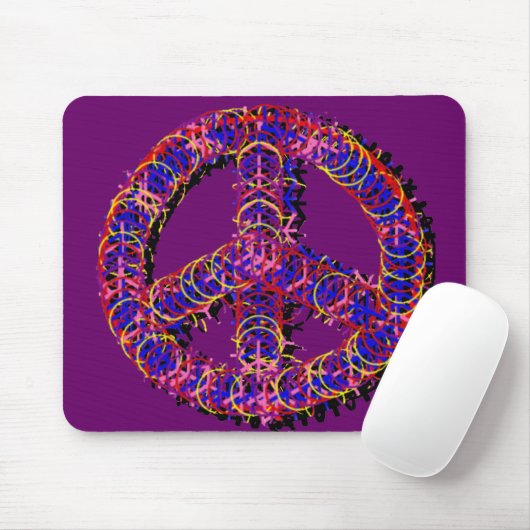 Fuzzy Peace Mousepad (Mit Mouse)