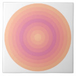 Fuzzy Peach Aurora Pink Circles Keramik Tile Fliese<br><div class="desc">Genießen Sie dieses Kreismuster in den Farbvarianten des Jahres 2024 Fuzzy Peach to Aurora Pink.</div>