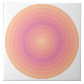 Fuzzy Peach Aurora Pink Circles Keramik Tile Fliese
