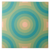 Fuzzy Peach Baltic Circle Pattern Fliese (Vorderseite)