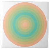 Fuzzy Peach Bermuda Circles Keramik Tile Fliese (Vorderseite)