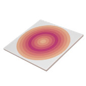 Fuzzy Peach Pinky Arrow Circles Keramik Tile Fliese (Seite)