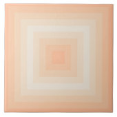 Fuzzy Peach Pristine Quadrate Keramik Tile Fliese (Vorderseite)