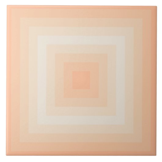 Fuzzy Peach Pristine Quadrate Keramik Tile Fliese (Vorderseite)