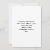 Fuzzy Puppy and Rainbow Einladung (Rückseite)