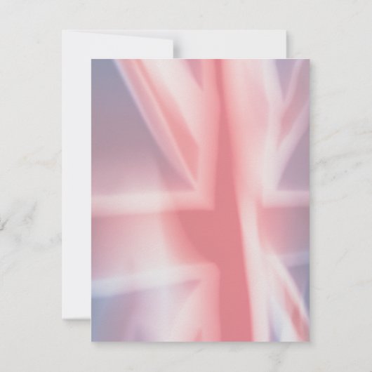 Fuzzy Union Jack Einladung (Rückseite)