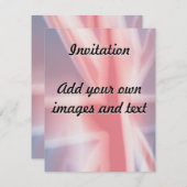 Fuzzy Union Jack Einladung (Vorne/Hinten)