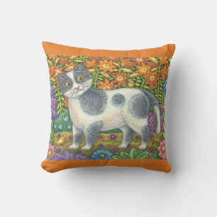 Fuzzy Wuzzy Kitten FOLKUNST KATZKRAFTPILLOW Kissen