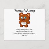 Fuzzy Wuzzy Postkarte (Vorderseite)