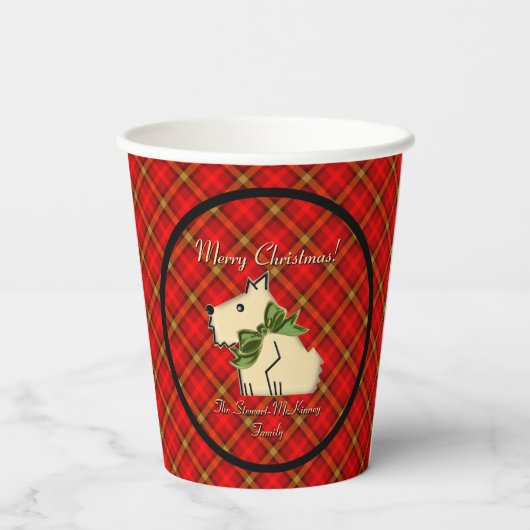 Fuzzy Wuzzy Scottish Guard (Personalisiert) Pappbecher (Rückseite)