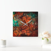 FuzzyFoxAr Quadratische Wanduhr (Zuhause)