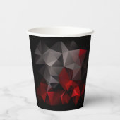 FuzzyFoxArt 3 Papierplatte Pappbecher (Rückseite)