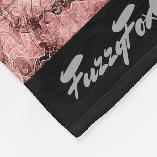 FuzzyFoxArt Fleecedecke (Ecke)