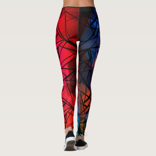 FuzzyFoxArt , Polygon Leggings (Rückseite)