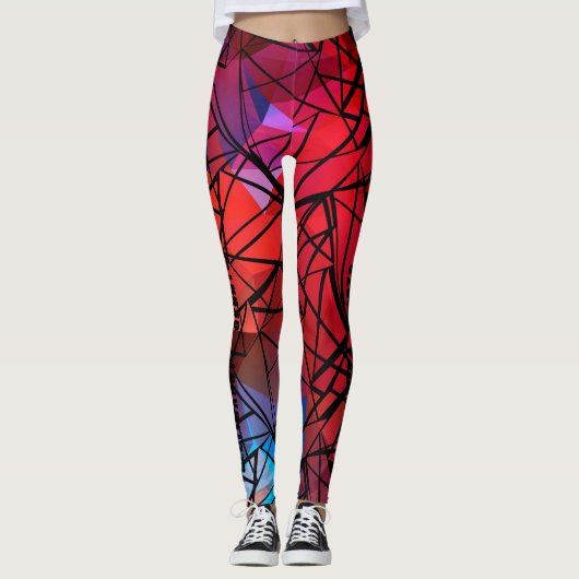 FuzzyFoxArt , Polygon Leggings (Vorderseite)