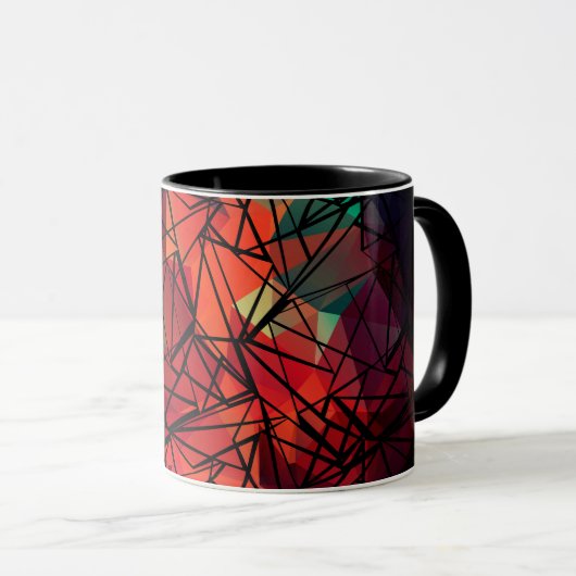 FuzzyFoxArt , Polygon Tasse (VorderseiteRechts)