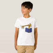FV - Funny Giraffe Reading T - Shirt (Vorne ganz)
