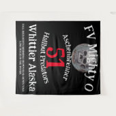 FV Mighty O Halibut Slayers Whittier Alaska Wandteppich (Vorderseite (Horizontal))