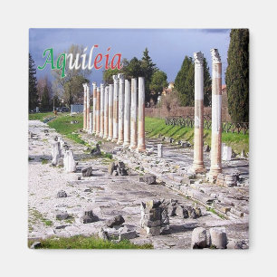 FVG001 AQUILEIA, römische Ruinen, Italien, Kühlsch Magnet