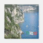 FVG017 TRIESTE, Path Rilke, Italien, Kühlschrank Magnet (Vorne)