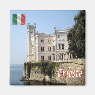 FVG019 MIRAMARE, Castle, Italien, Kühlschrank Magnet