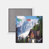 FVG020 UDINE, Shelter Grego, Italien, Kühlschrank Magnet (Vorderseite/Rückseite)