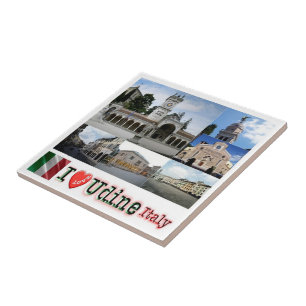 FVG021 UDINE, I Liebe, Mosaik, Italien, Fliese