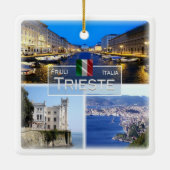 FVG026 TRIESTE, Mosaik, Italien, Keramikornament (Rückseite)