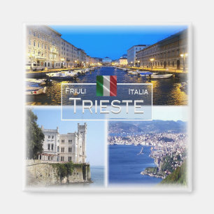 FVG026 TRIESTE - Mosaik - Italien - Kühlschrank Magnet