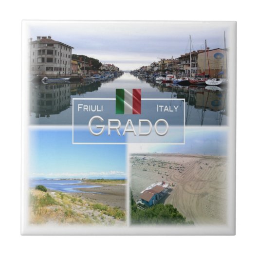FVG031 GRADO, Mosaik, Italien, Fliese (Vorderseite)