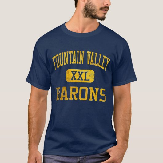 FVHS Barons Athletic T-shirt - Marine-Blau (Vorderseite)