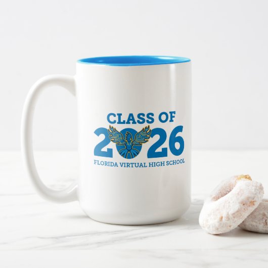 FVHS-Klasse 2026 Zweifarbige Tasse (Mit Donut)