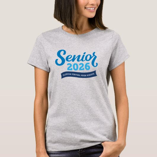 FVHS Senior 2026 T - Shirt (Women's, Gray) (Vorderseite)