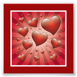 FVHWRV REDS RAYS HEARS LIEBE FRIENDSHIP FLIRTING FOTODRUCK